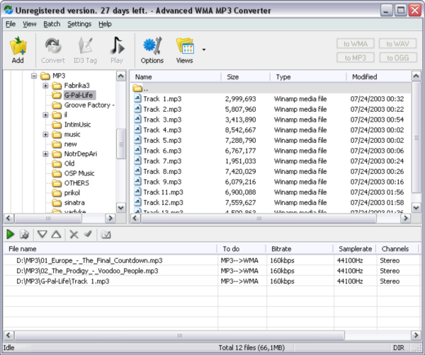 Advanced WMA MP3 Converter