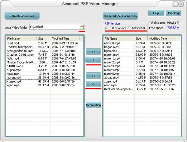 Aimersoft PSP Video  Manager