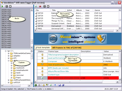 AllFrames MP3 Tagger