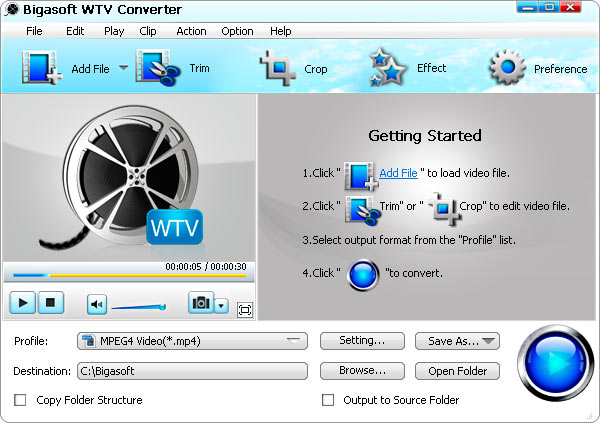 Bigasoft WTV Converter