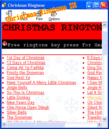 Christmas Ringtones XE