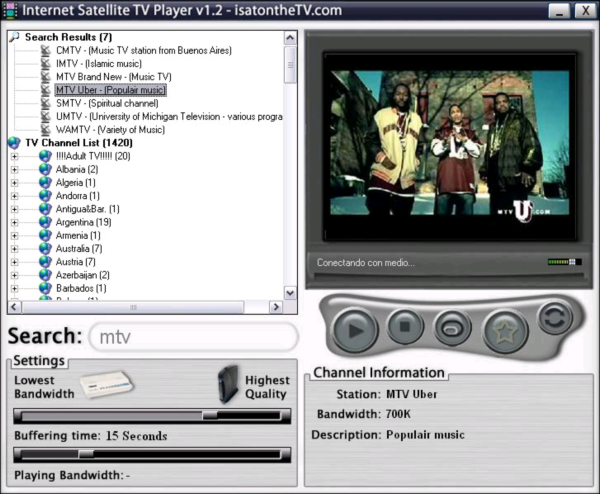 Internet Satellite TV Player