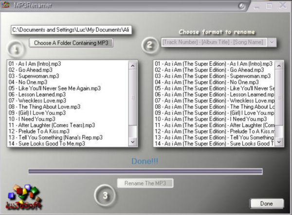 LuJoSoft MP3Renamer