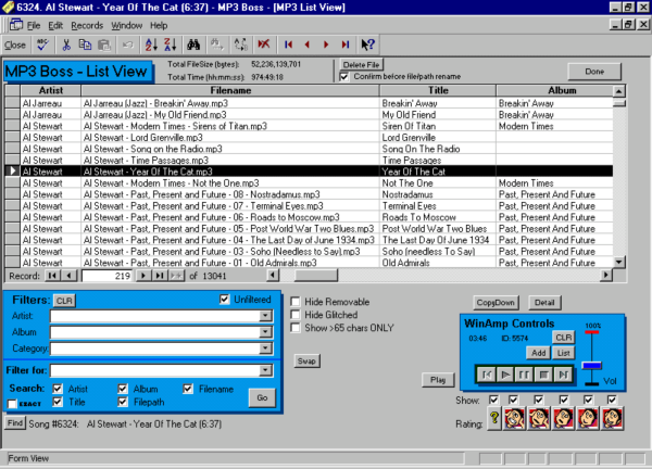 MP3 Boss - MP3 Database & Manager