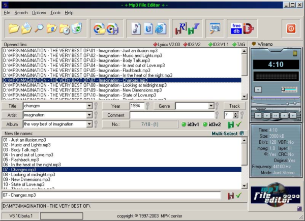 Mp3 File Editor plus