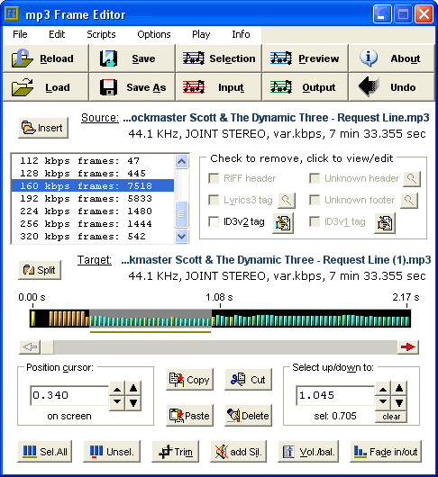 Mp3 Frame Editor