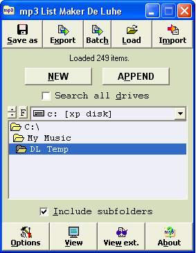Mp3 List Maker De Luhe
