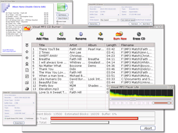 Visual MP3 CD Burner