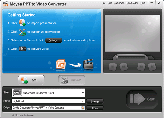 Moyea PPT to Video Converter