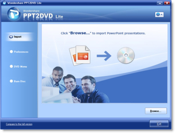 Wondershare PPT2DVD Lite