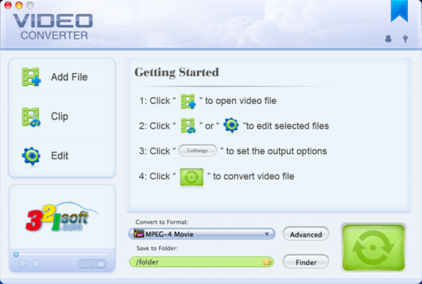 321Soft Video Converter for Mac