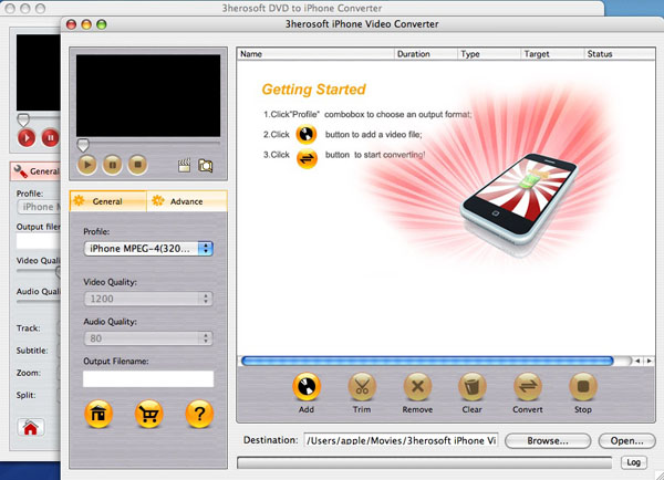 3herosoft DVD to iPhone Suite for Mac