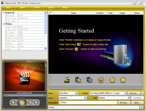 3herosoft PS3 Video Converter