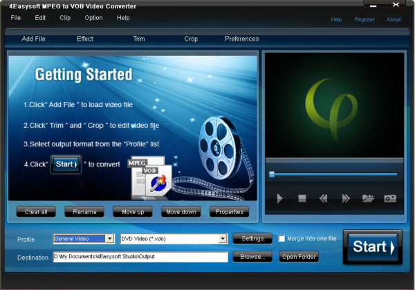 4Easysoft MPEG to VOB Video Converter