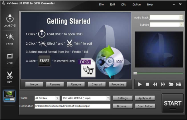 4Videosoft DVD to DPG Converter