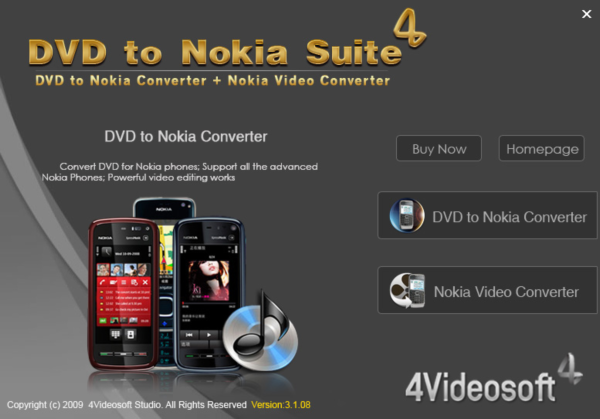 4Videosoft DVD to Nokia Suite