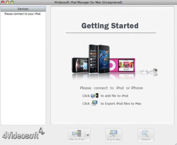 4Videosoft iPod Manager for Mac