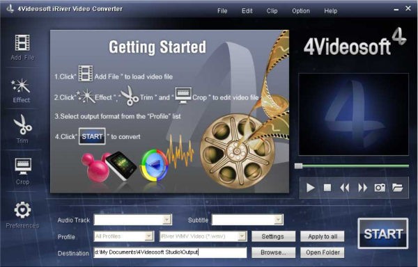 4Videosoft iRiver Video Converter