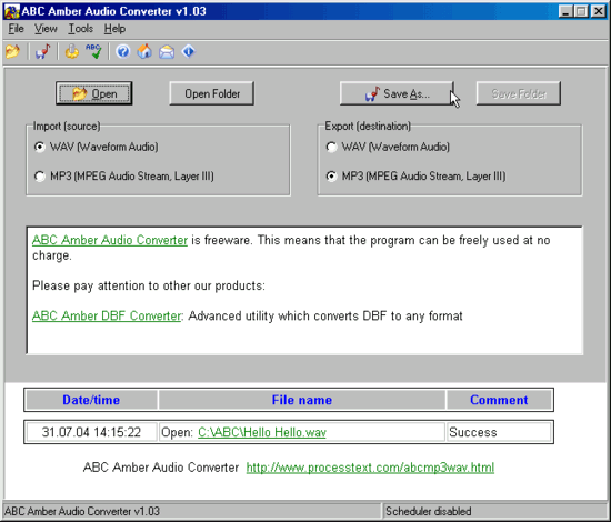 ABC Amber Audio Converter