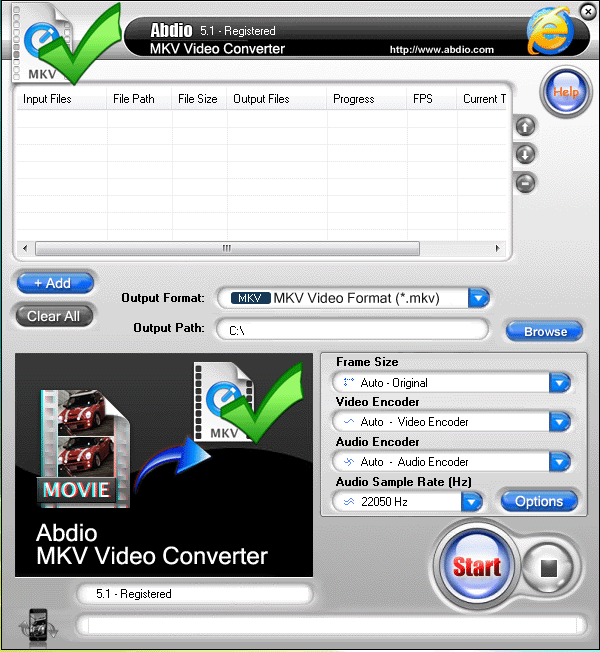 Abdio MKV Video Converter