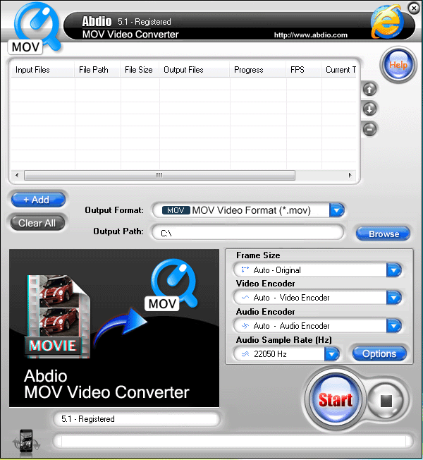 Abdio MOV Video Converter