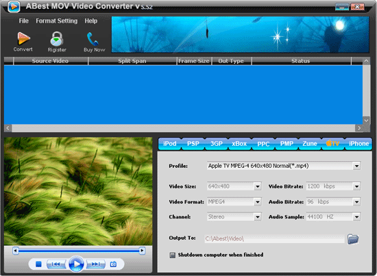 ABest MOV Video Converter