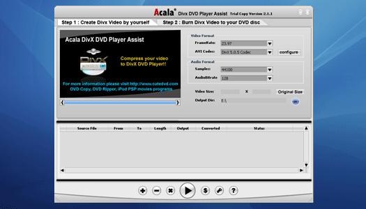 Acala DivX DVD Player Assist