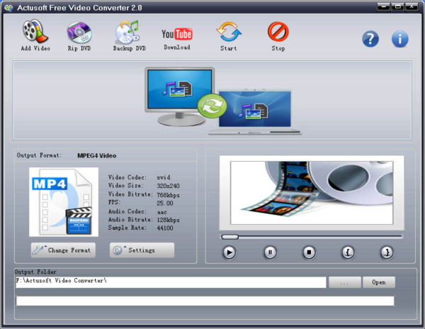 Actusoft Free Video Converter