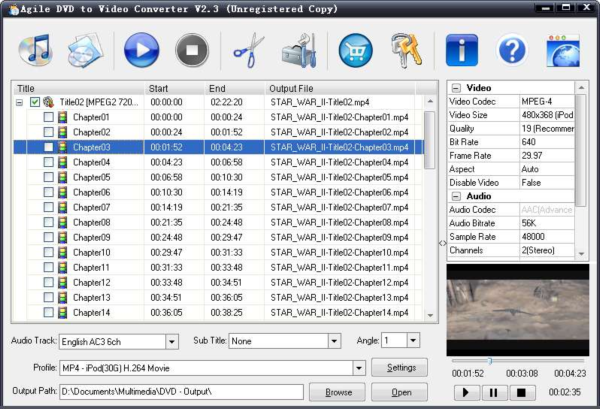 Agile DVD to Video Converter