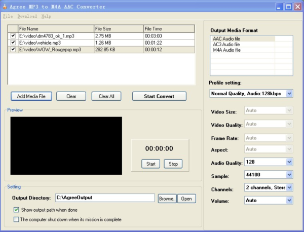 Agree MP3 to M4A AAC Converter