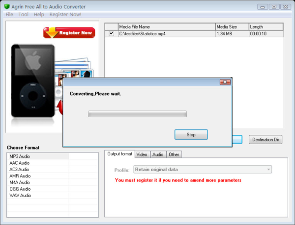 Agrin Free All to Audio Converter
