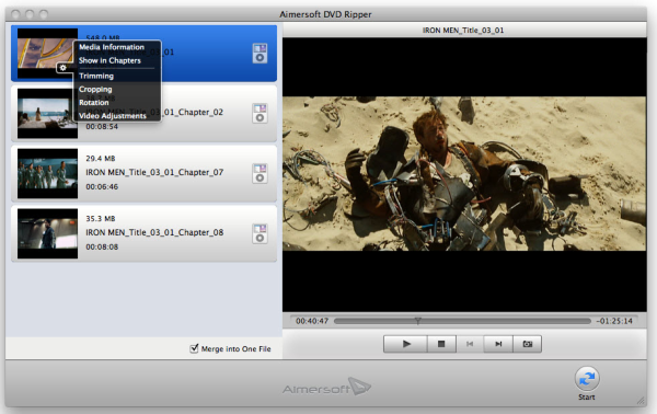 Aimersoft DVD Ripper for Mac