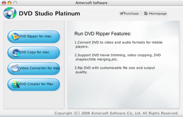 Aimersoft DVD Studio Platinum for Mac