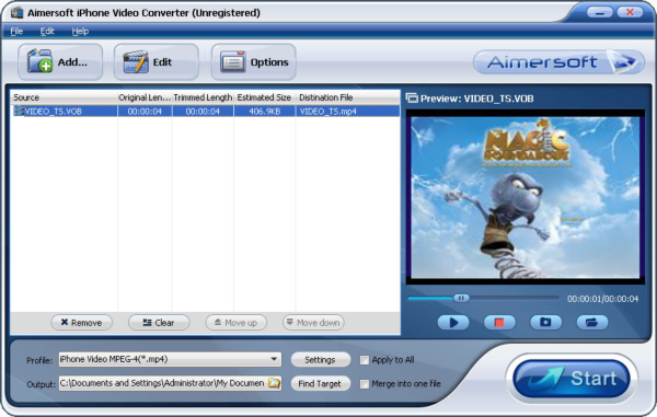 Aimersoft iPhone Video Converter
