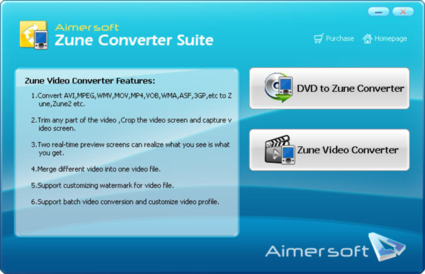 Aimersoft Zune Converter Suite