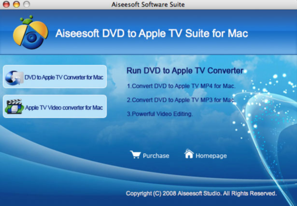 Aiseesoft DVD to Apple TV Suite for Mac