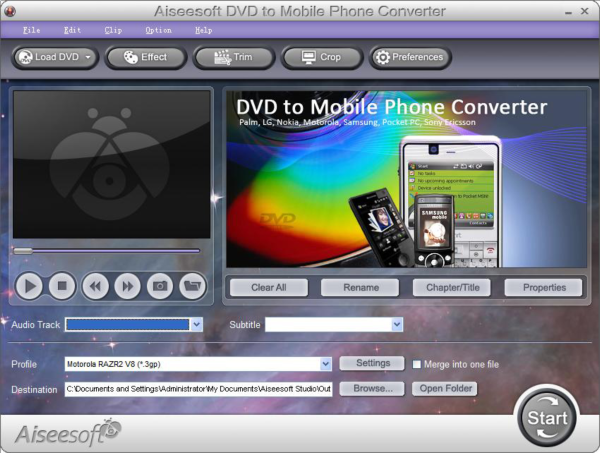 Aiseesoft DVD to Mobile Phone Converter