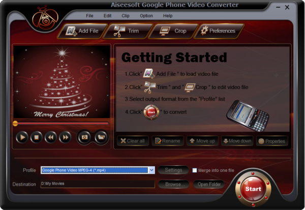 Aiseesoft Google Phone Video Converter