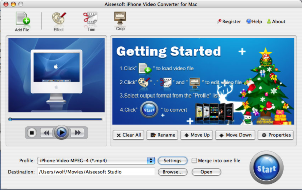 Aiseesoft iPhone Video Converter for Mac