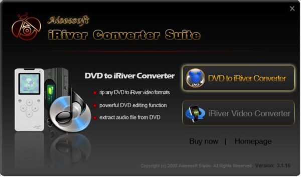 Aiseesoft iRiver Converter Suite