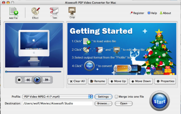 Aiseesoft PSP Video Converter for Mac