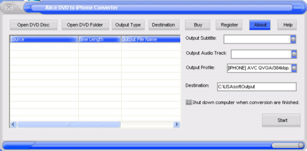 Alice DVD to Mac iphone Converter