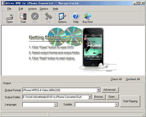 Alive DVD to iPhone Converter