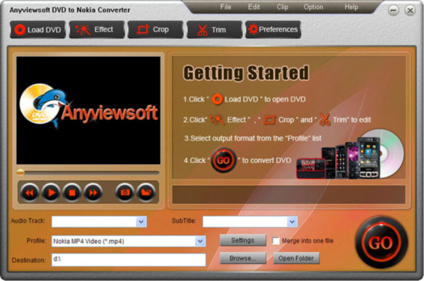 Anyviewsoft DVD to Nokia Converter