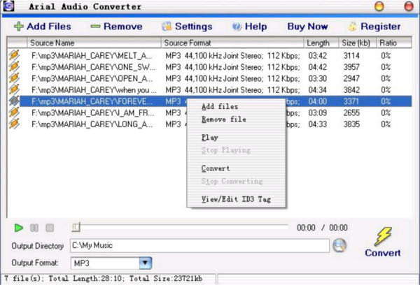 Arial Audio Converter