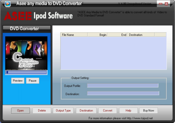 Asee any media to DVD Converter