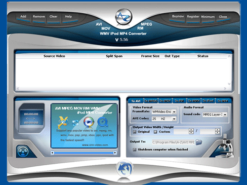 AVI MPEG MOV RM WMV iPod MP4 Converter