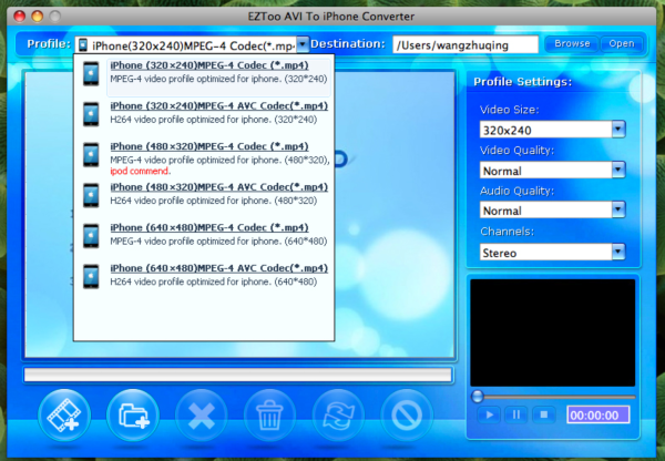 AVI To iPhone Converter for MAC