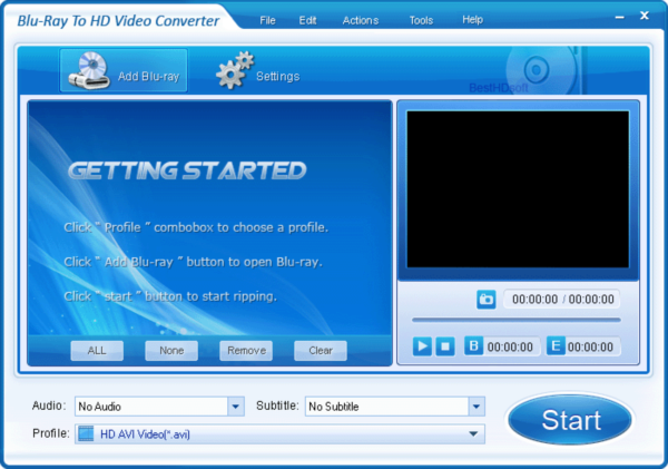 BestHD Blu-Ray to HD Video Converter