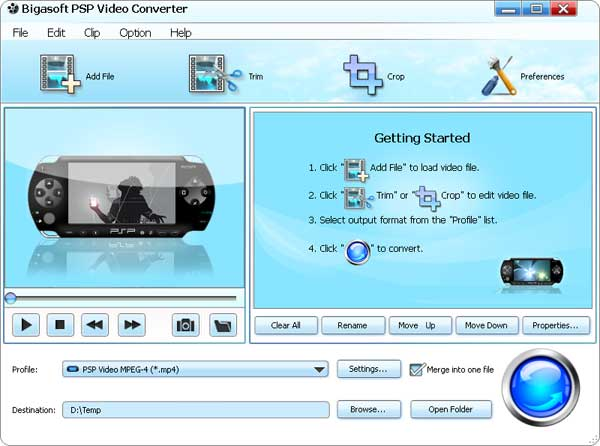 Bigasoft PSP Video Converter